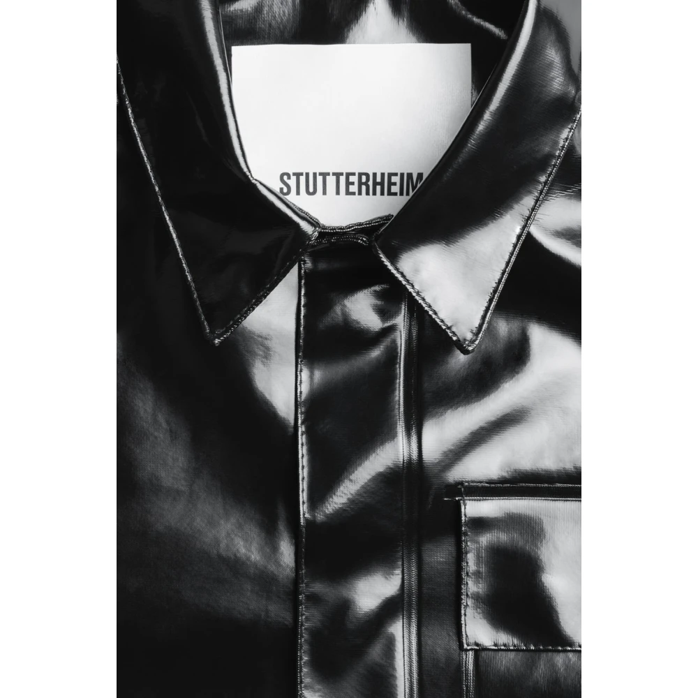 Stutterheim Waterdicht Overshirt voor Mannen Black Heren