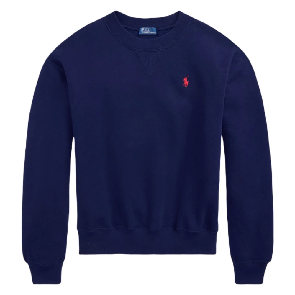 Polo Ralph Lauren Women's Blue Sweatshirts, M, Crew Neck Sweatshirt
