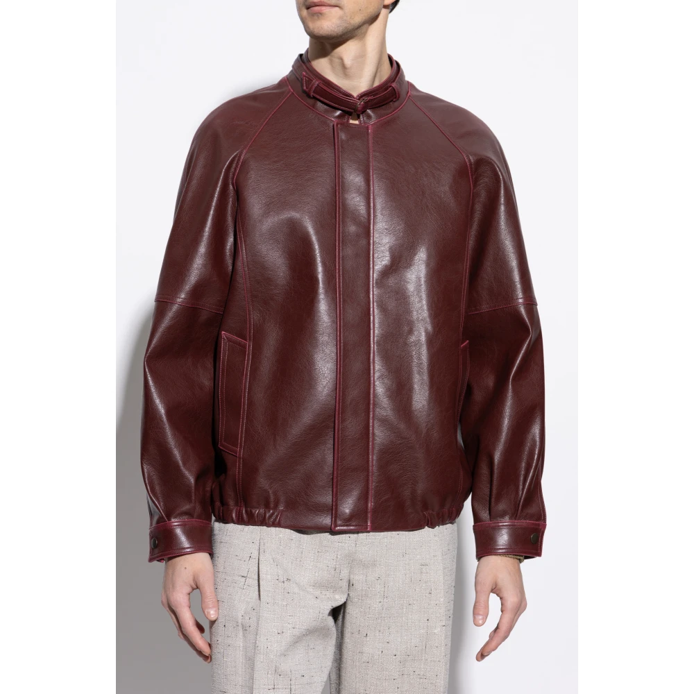 MM6 Maison Margiela Jas met opstaande kraag Red Heren
