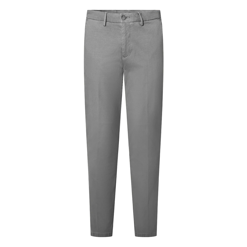 BALDESSARINI Heren Chino Broek Stretch Grijs Gray Heren