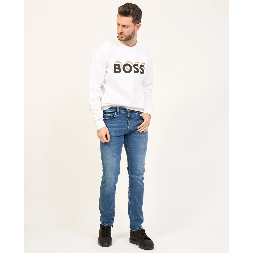 Hugo Boss Authentieke Slim Fit Blauwe Jeans Blue Heren