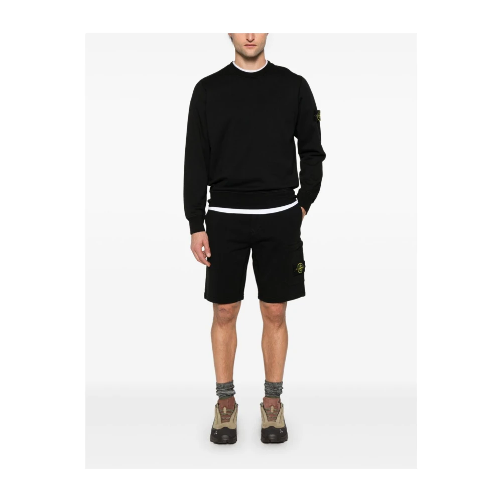 Stone Island Stijlvolle Nero Sweatshirt voor Mannen Black Heren