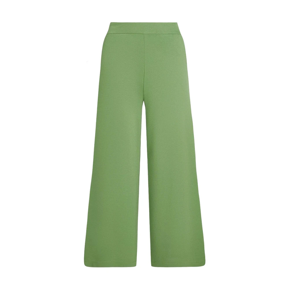 King louie Border Palazzo Cropped Pants Milano Crepe Green Dames