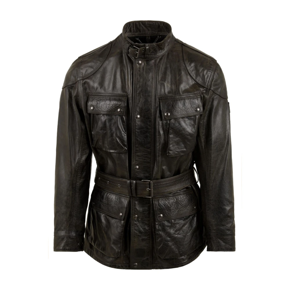 Belstaff Grön Stilren Lätt Jacka
