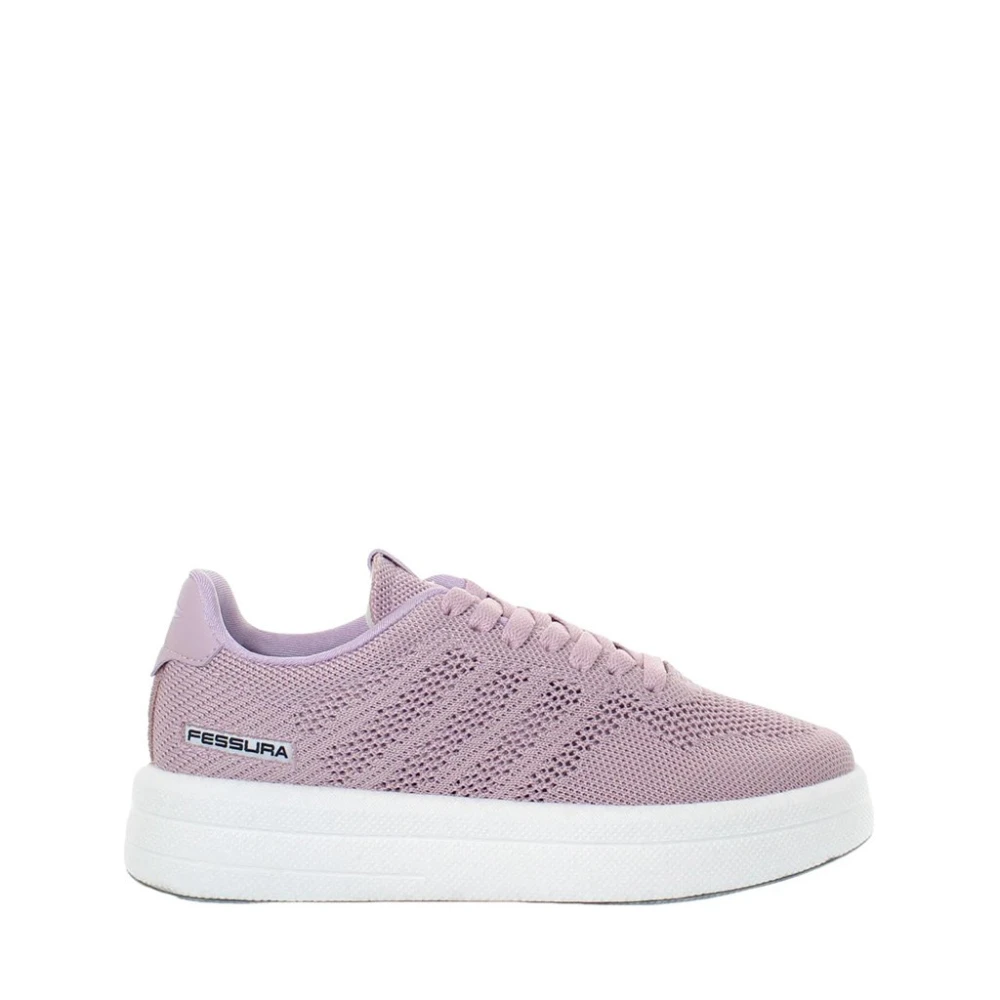 Fessura Ademende Rose Lycra Sneakers Dames Schoenen Roze