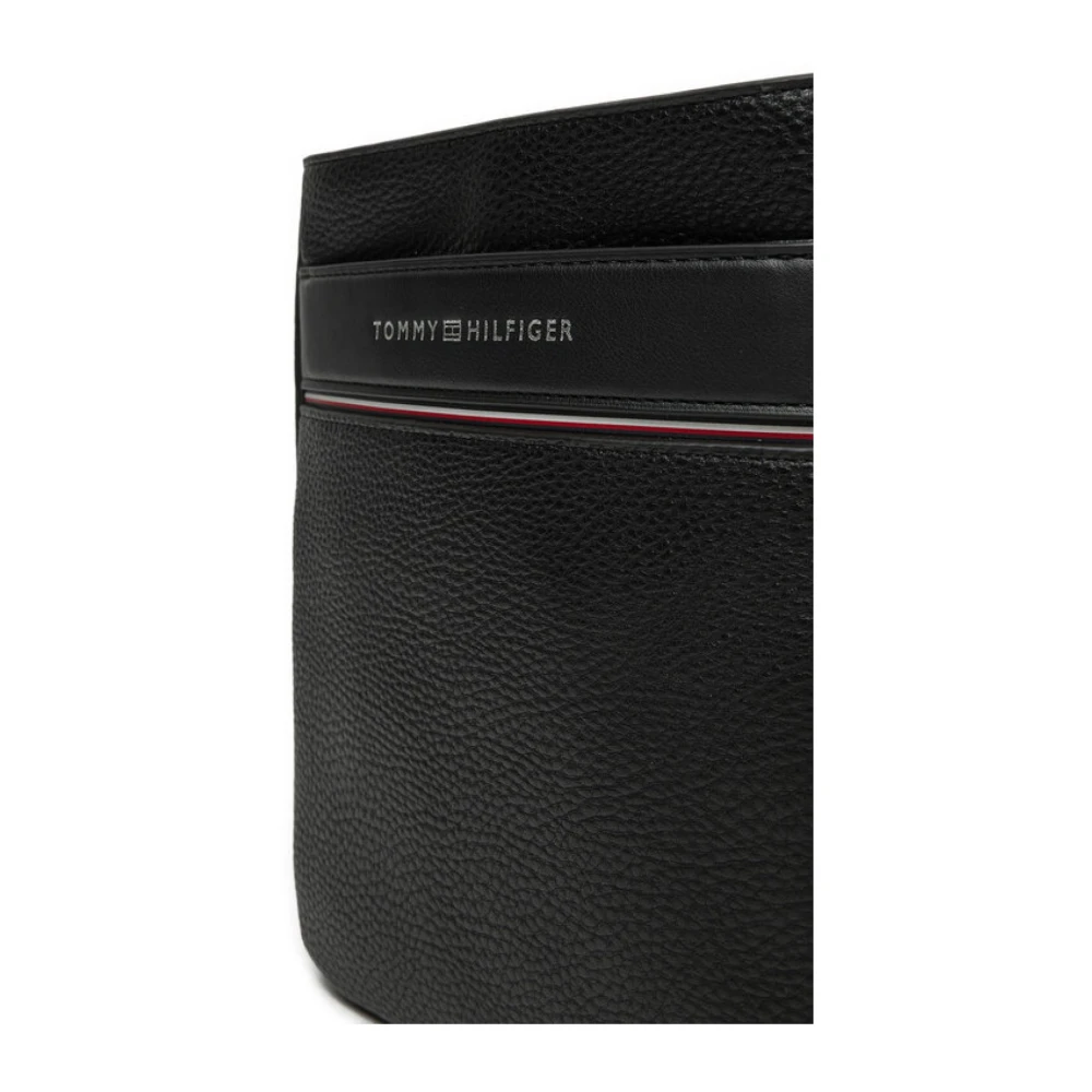 Tommy Hilfiger Zwarte Schoudertas met Logo Black Heren