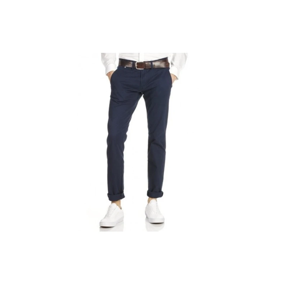 Tommy Hilfiger Men's Blue Chinos, W38, Slim Chino