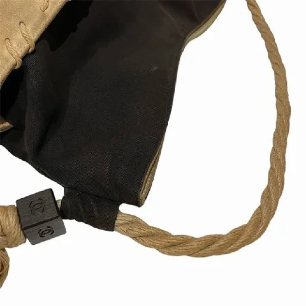 Chanel Vintage Pre-owned Canvas chanel-bags Brown Dames