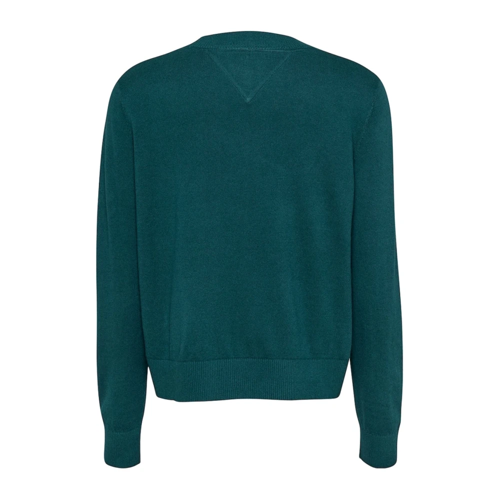 Tommy Jeans Organische Katoenen Trui Blauw Green Dames