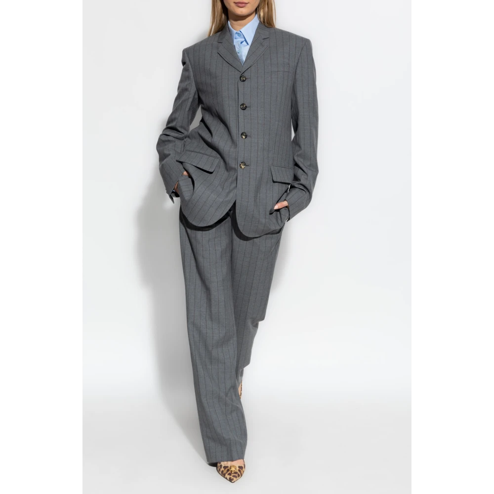 Moschino Wollen blazer Gray Dames