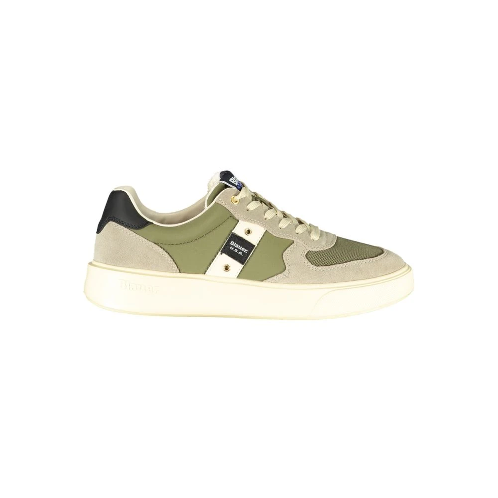 Blauer Men's Green Sneakers, 8 Uk, Leather Sneaker