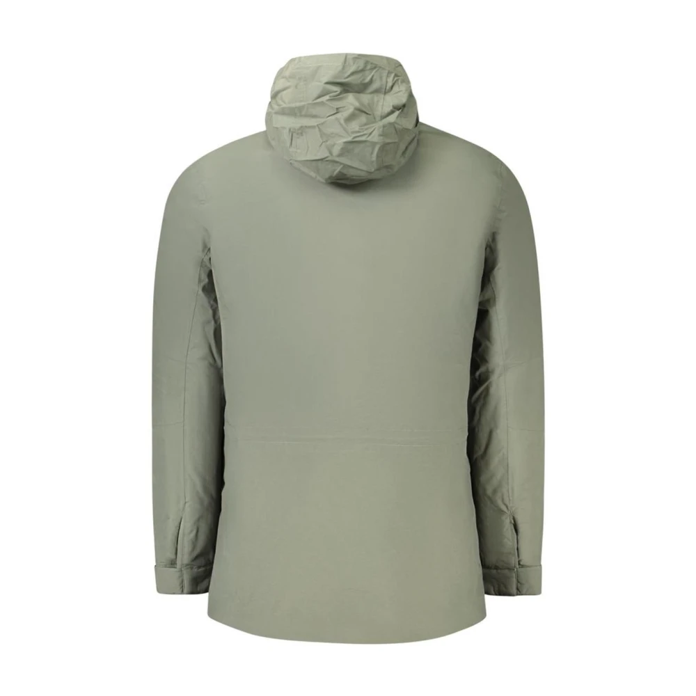 K-way Groene Militaire Jas Stijl Mix Green Heren