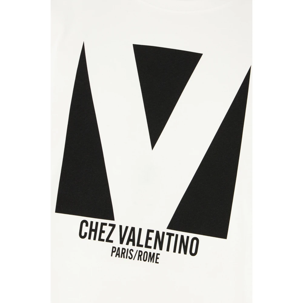Valentino Garavani Casual Katoenen T-Shirt voor Mannen Beige Heren
