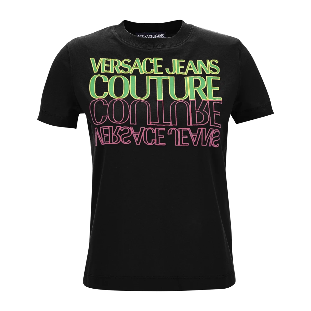 Versace Jeans Couture Stijlvolle T-shirts en Polos Black Dames