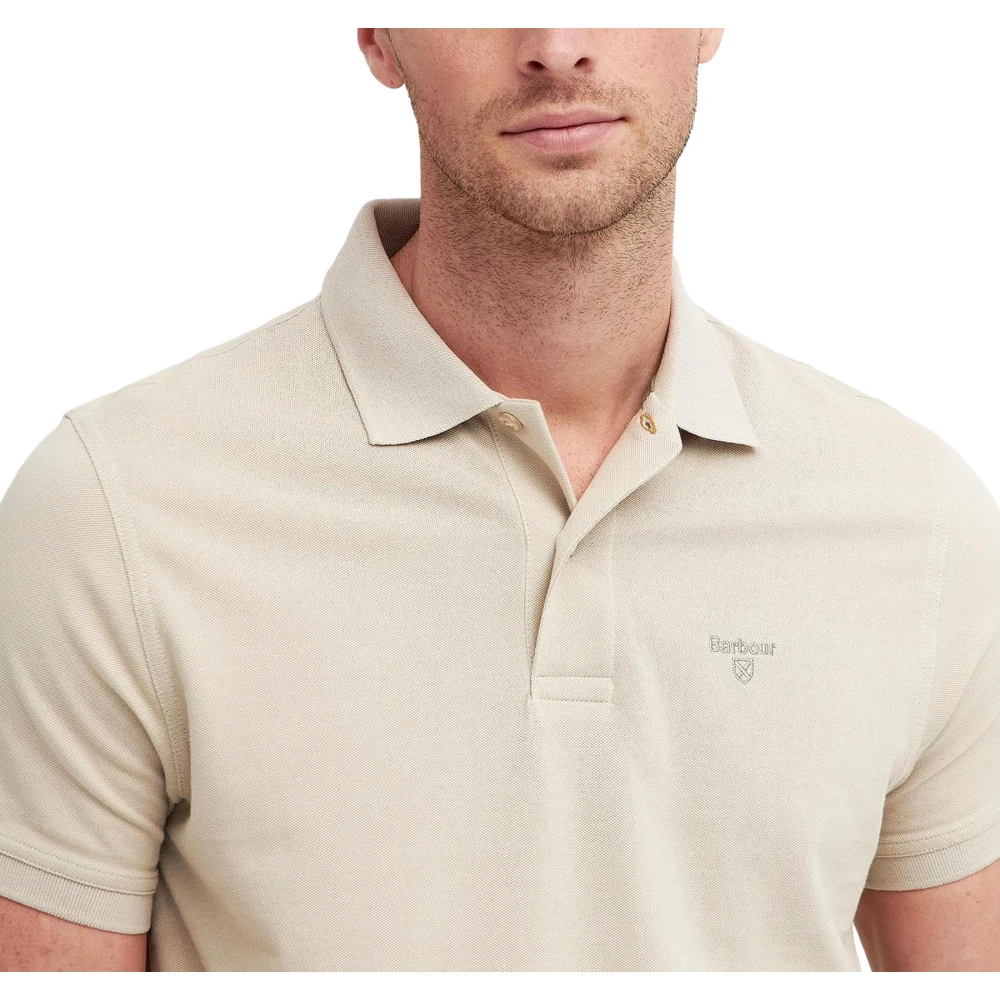 Barbour Lichtgewicht sportpoloshirt beige Heren
