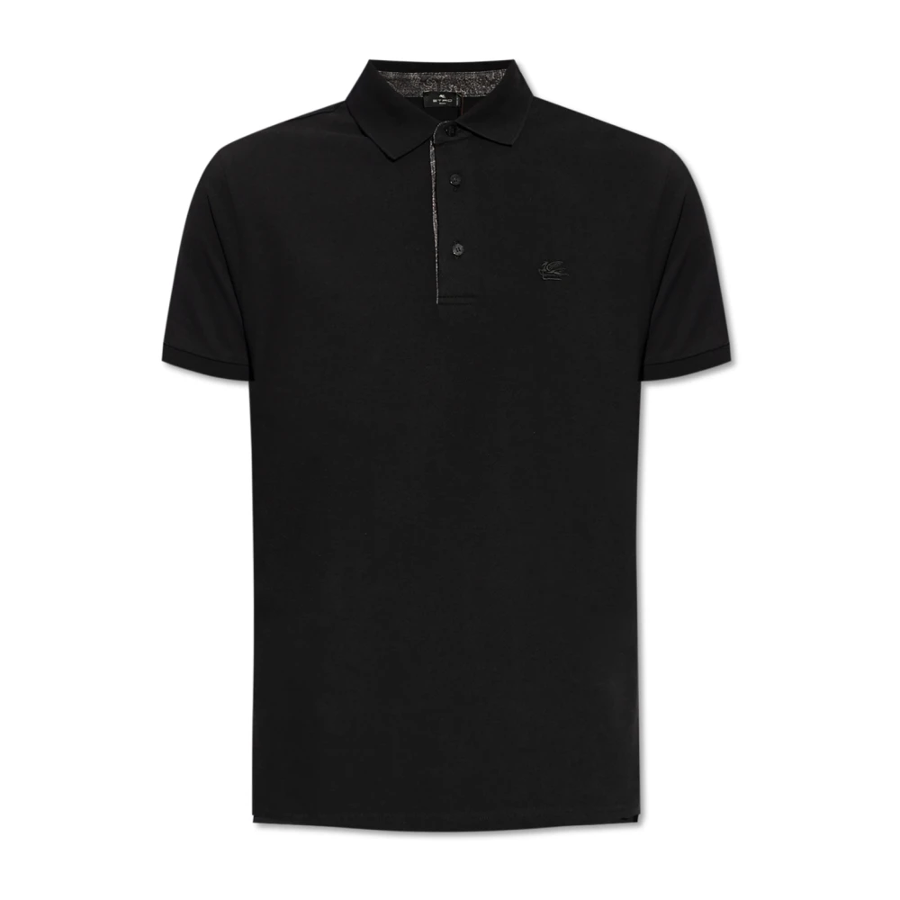 ETRO Katoenen polo Black Heren