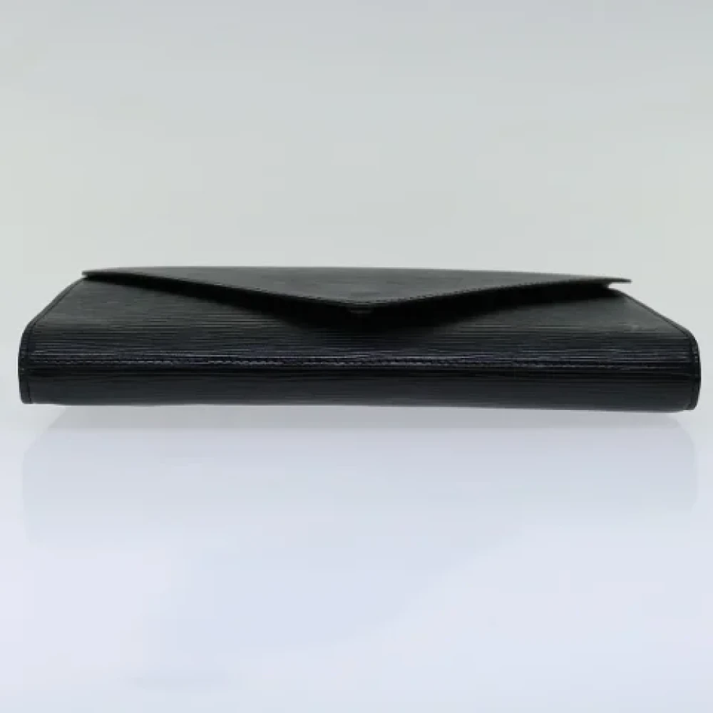 Louis Vuitton Vintage Pre-owned Leather clutches Black Dames