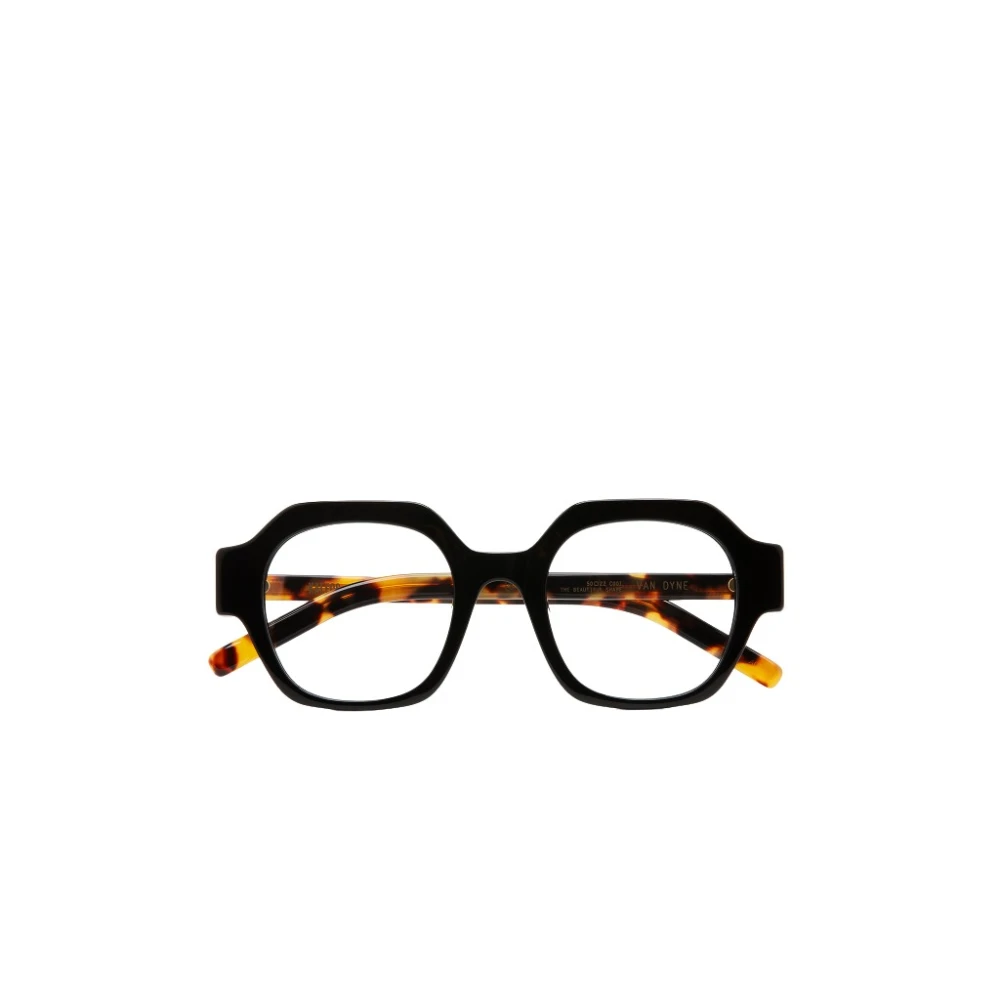 Kaleos Översized Fyrkantiga Glasögon med Framträdande Frontdesign Black, Herr