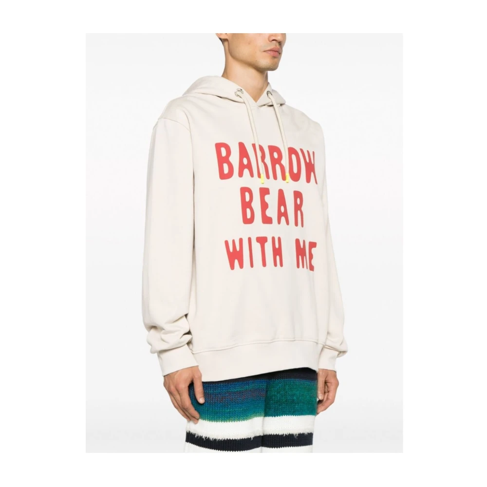 Barrow Unisex Hoodie Bw009 White Heren