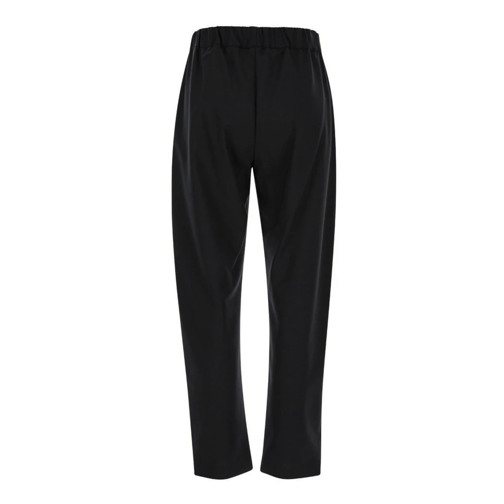 Semicouture Zwarte Tapered Trekkoordbroek Black Dames