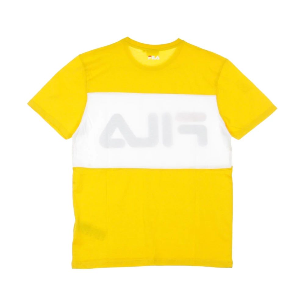 Fila Citrus wit T-shirt voor mannen Yellow Heren