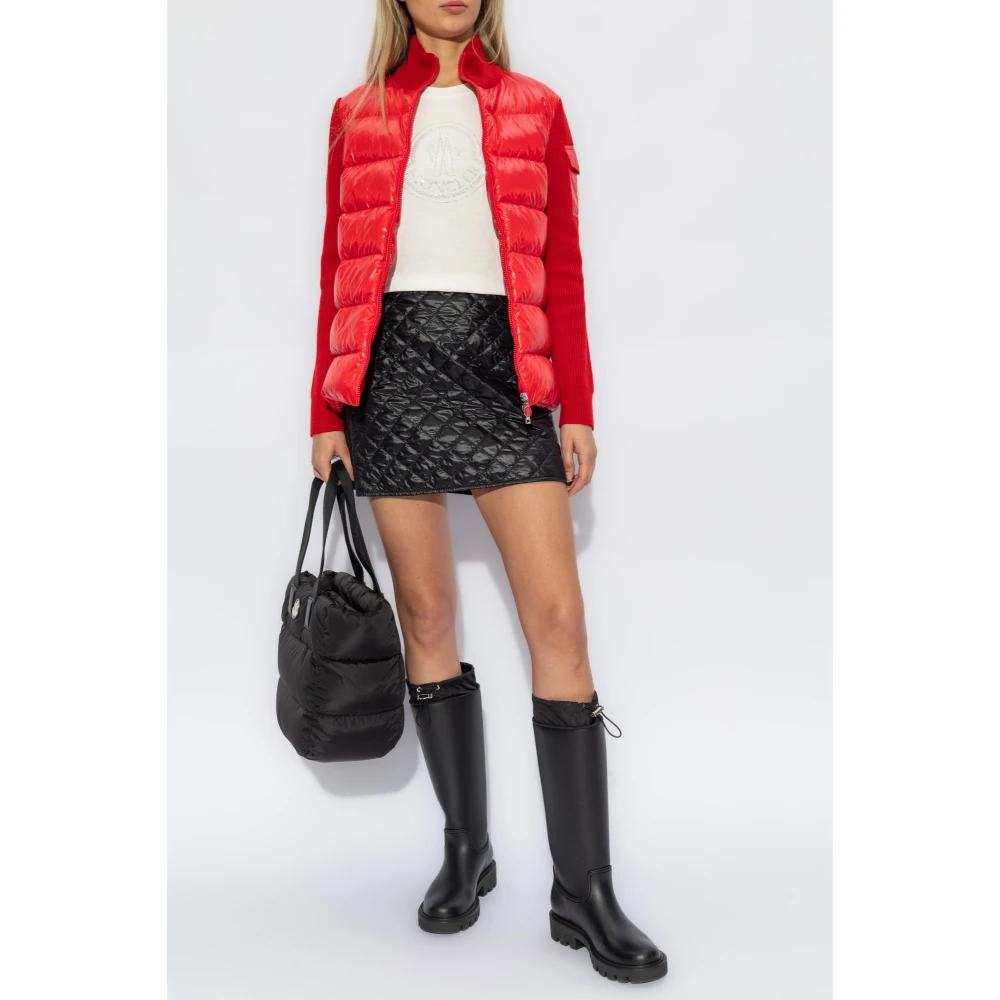 Moncler T-shirt met logo White Dames