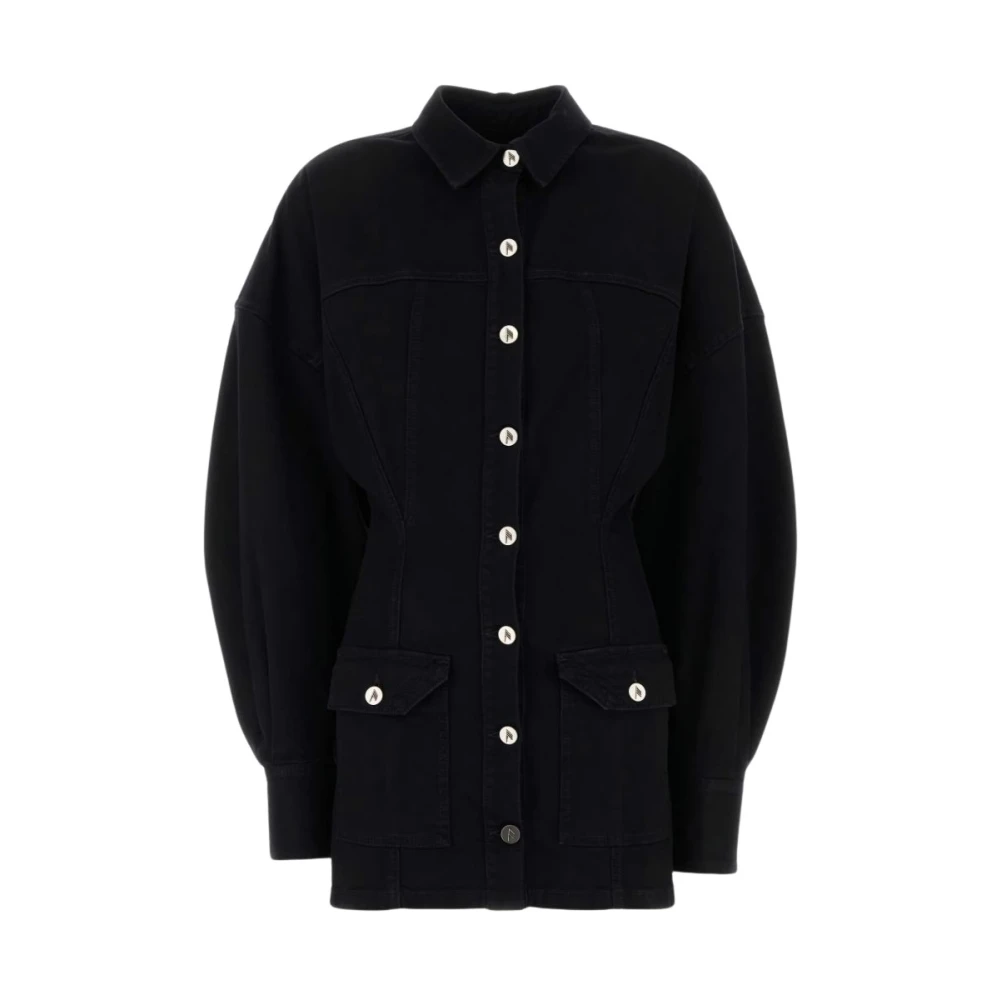 The Attico Women's Black Fern Denim Jacket