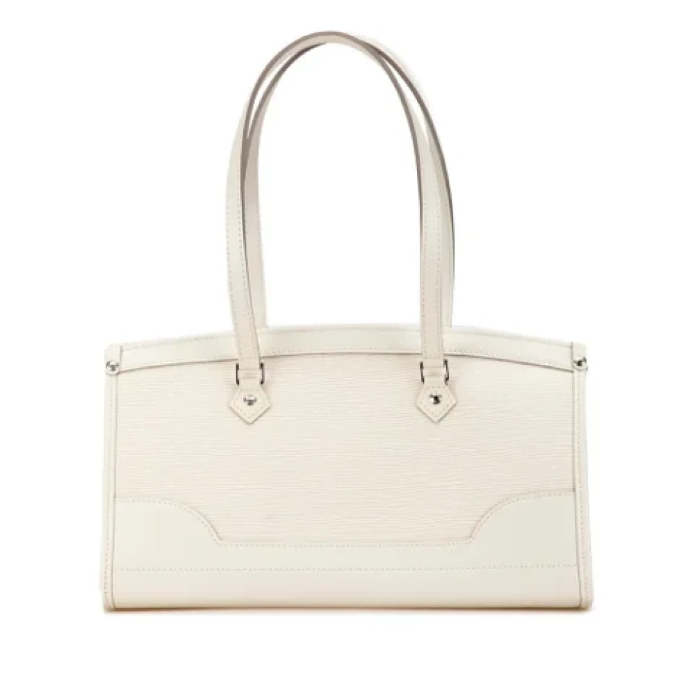 Louis Vuitton Vintage Pre-owned Leather handbags White Dames