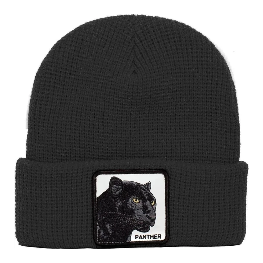 Goorin Bros Zwarte Panther Vision Beanie Muts Black Unisex