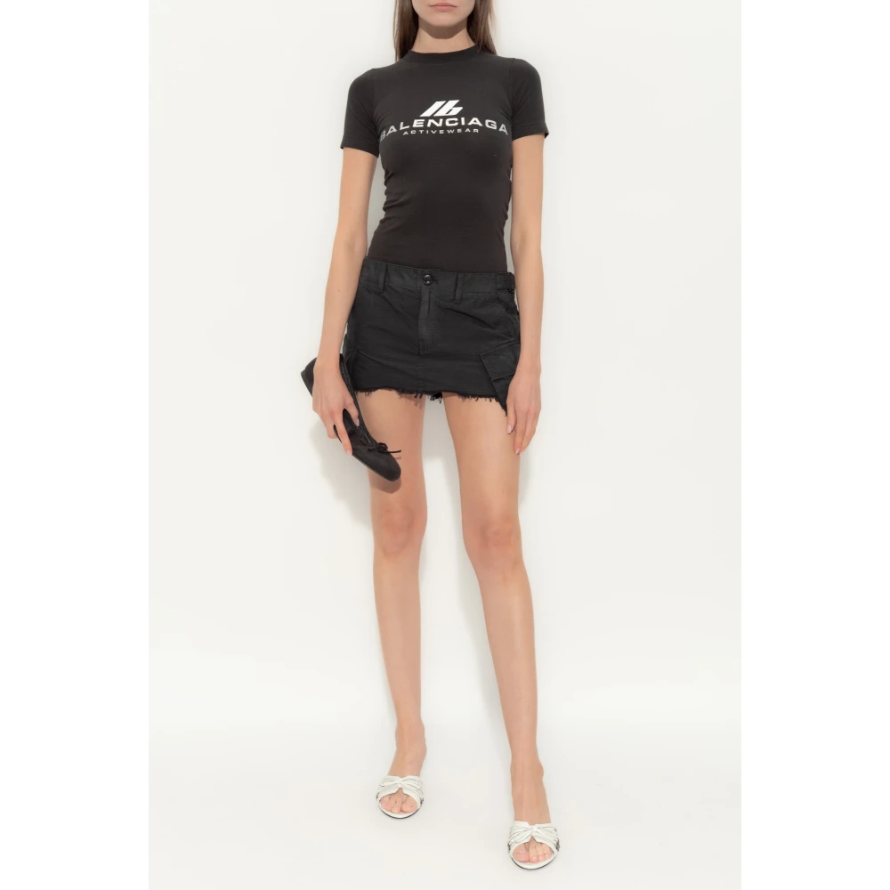 Balenciaga Top met logo Black Dames