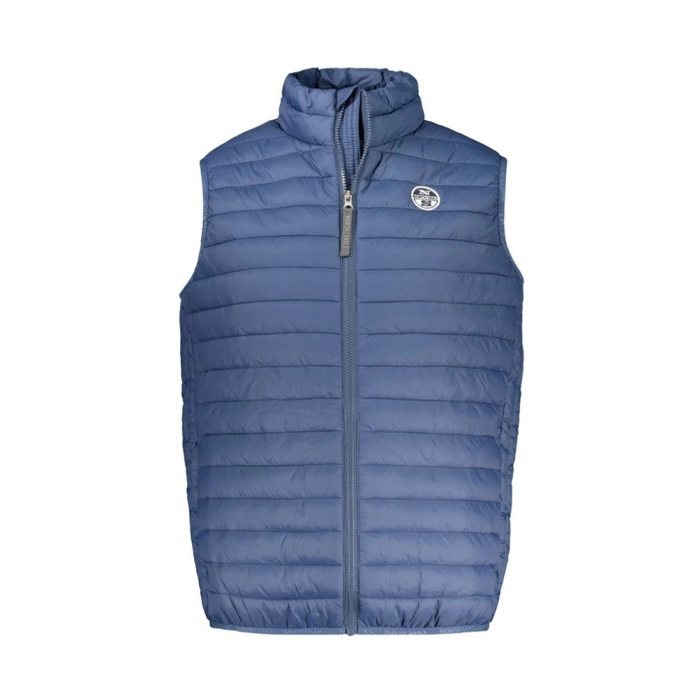 North Sails Men's Blue Waistcoats, L, Polyamide Sleeveless Jacket With Pockets