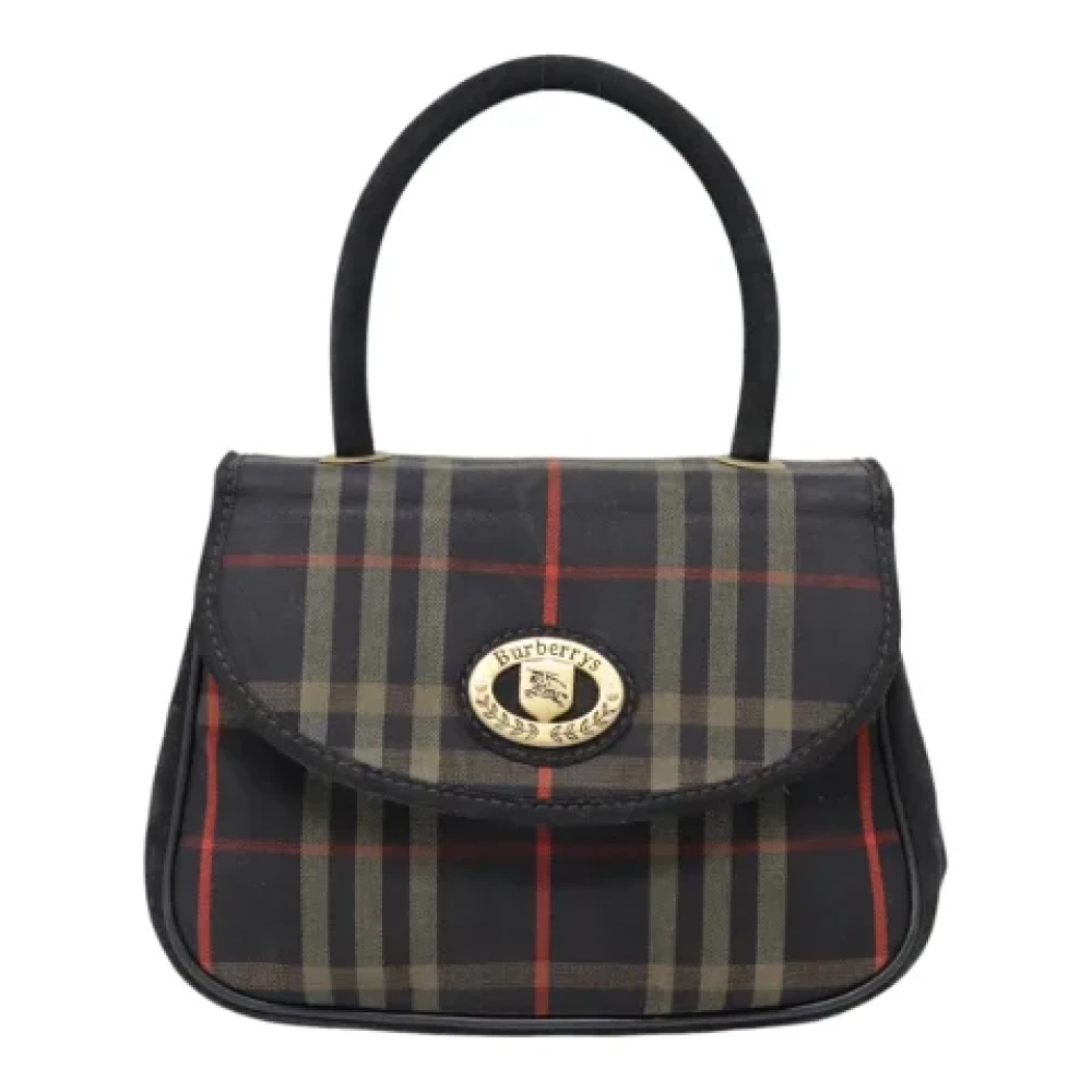 Burberry Vintage Pre-owned Canvas handbags Blue Dames