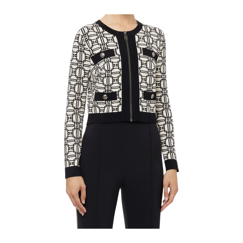 Elisabetta Franchi Stijlvolle Sweater Collectie Black Dames