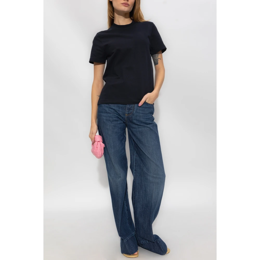 Bottega Veneta Katoenen T-shirt Blue Dames