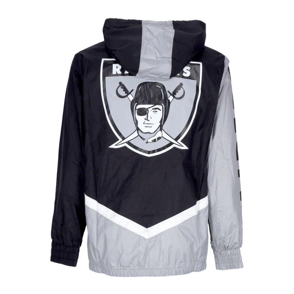 Mitchell & Ness Oakland Raiders Windbreaker Full Zip Zwart Black Heren