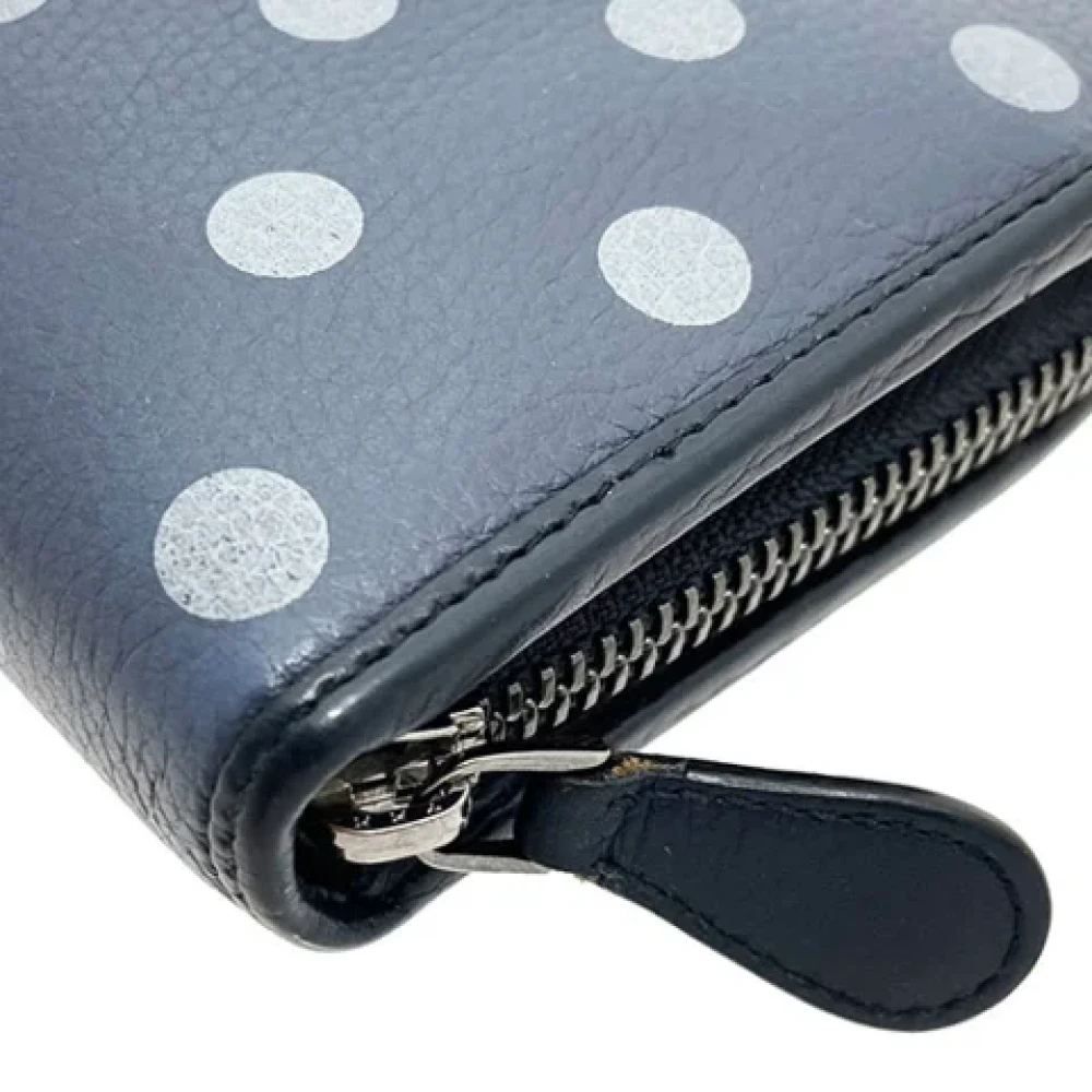 Loewe Pre-owned Leather wallets Blue Dames