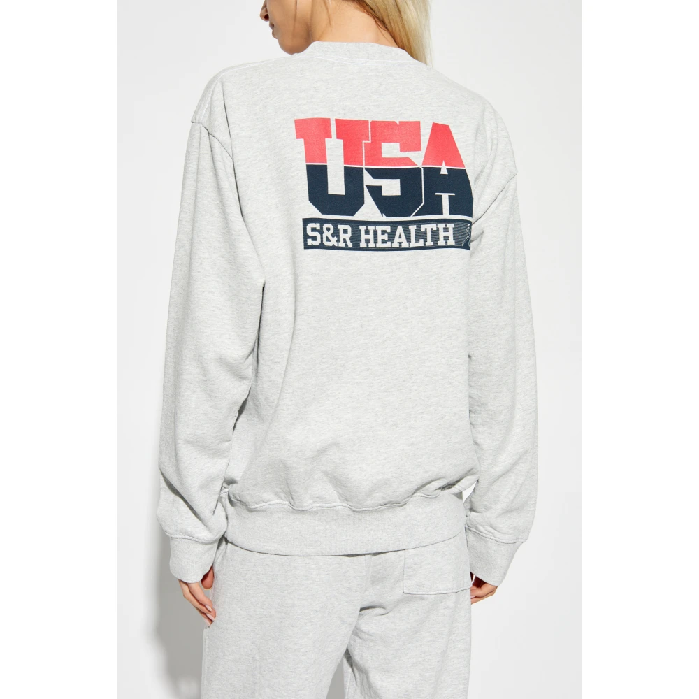 Sporty & Rich Katoenen sweatshirt Gray Unisex