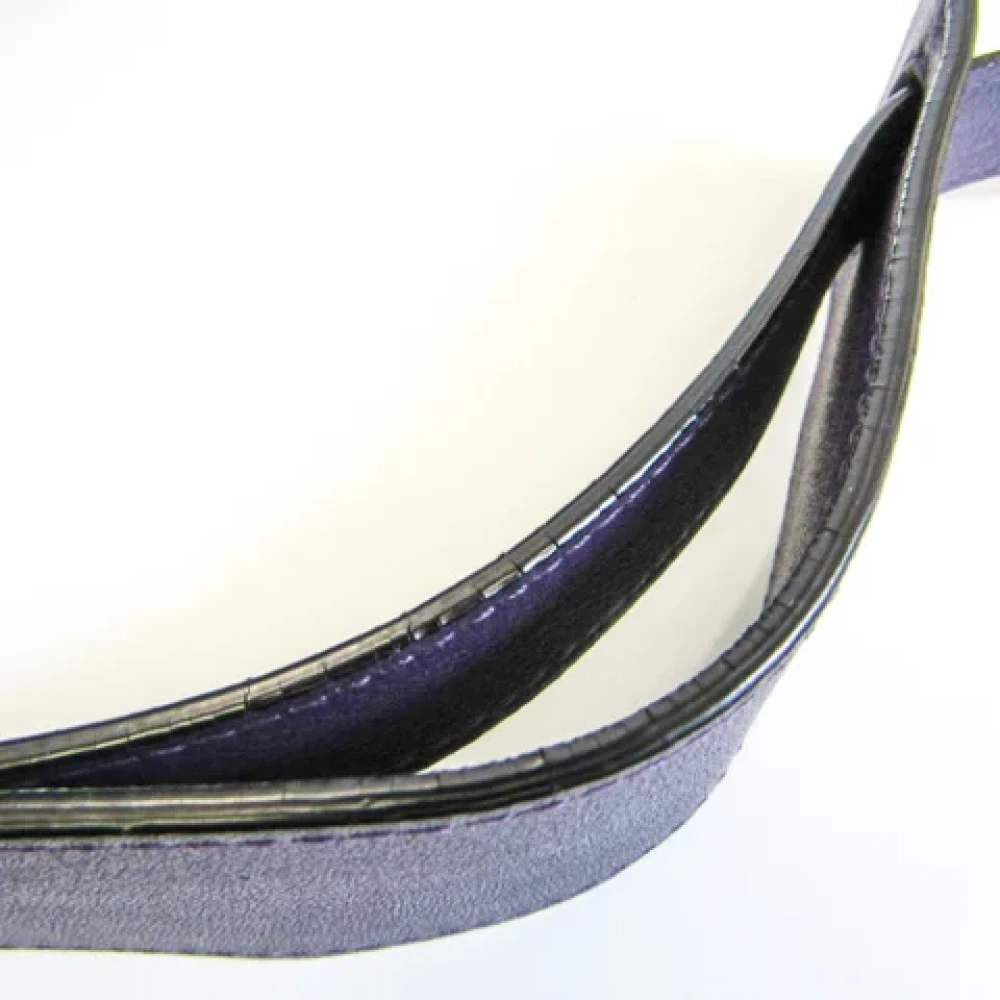 Loewe Pre-owned Leather handbags Purple Dames