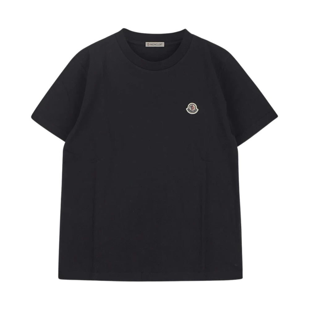 Moncler Barn Bomull T-shirt Black, Unisex