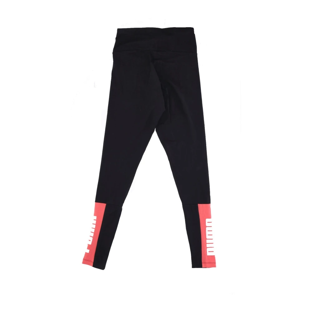 Puma Colorblock Leggings Zwart Zalm Black Dames