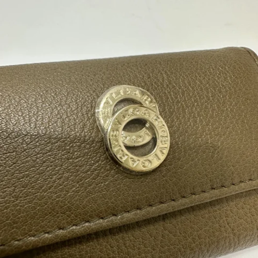 Bvlgari Vintage Pre-owned Leather key-holders Brown Heren
