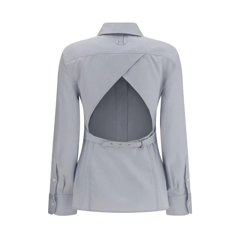 Jacquemus Shirt met uitgesneden rug en verstelbare gesp Blue Dames