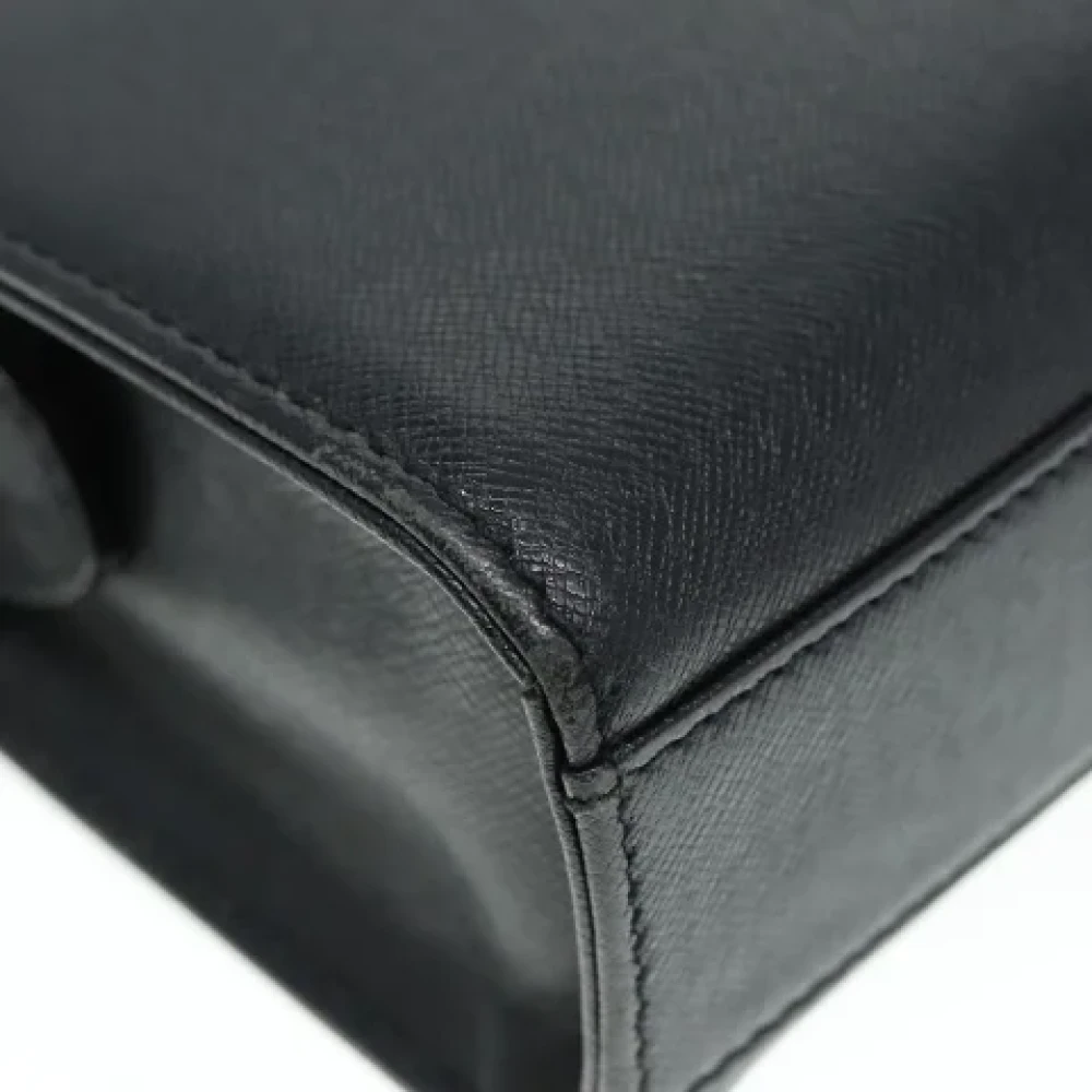 Burberry Vintage Pre-owned Leather clutches Black Dames