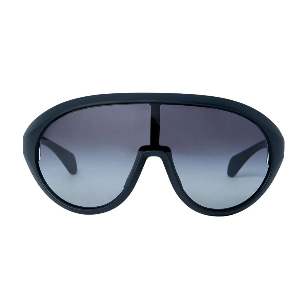 Moncler Unisex Nero - Occhiali Da Sole Con Visiera A Mascherina - Accessories - One Size