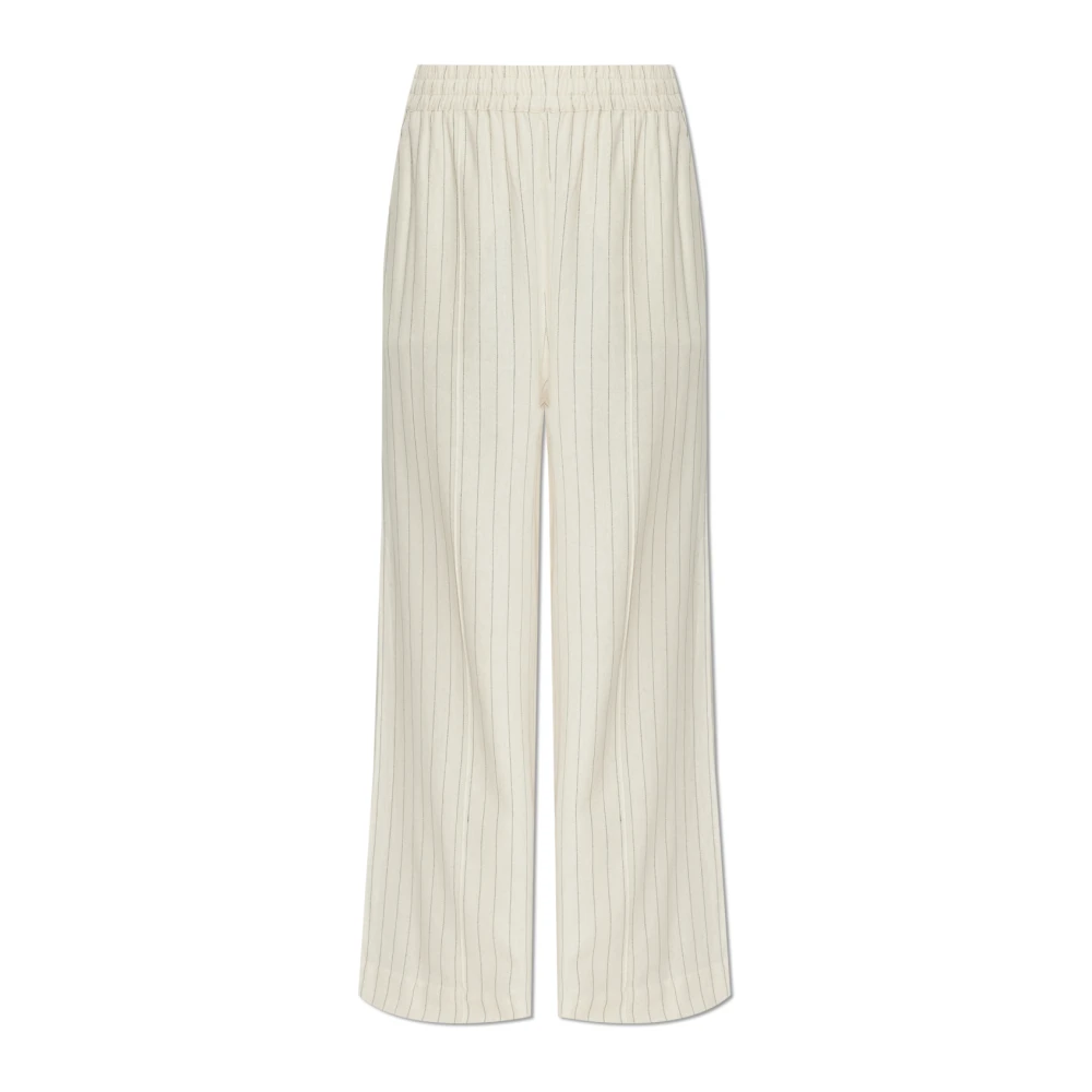 Gestuz Beige Gztascha Trousers - Female - Wide Trousers - Xs - Trousers