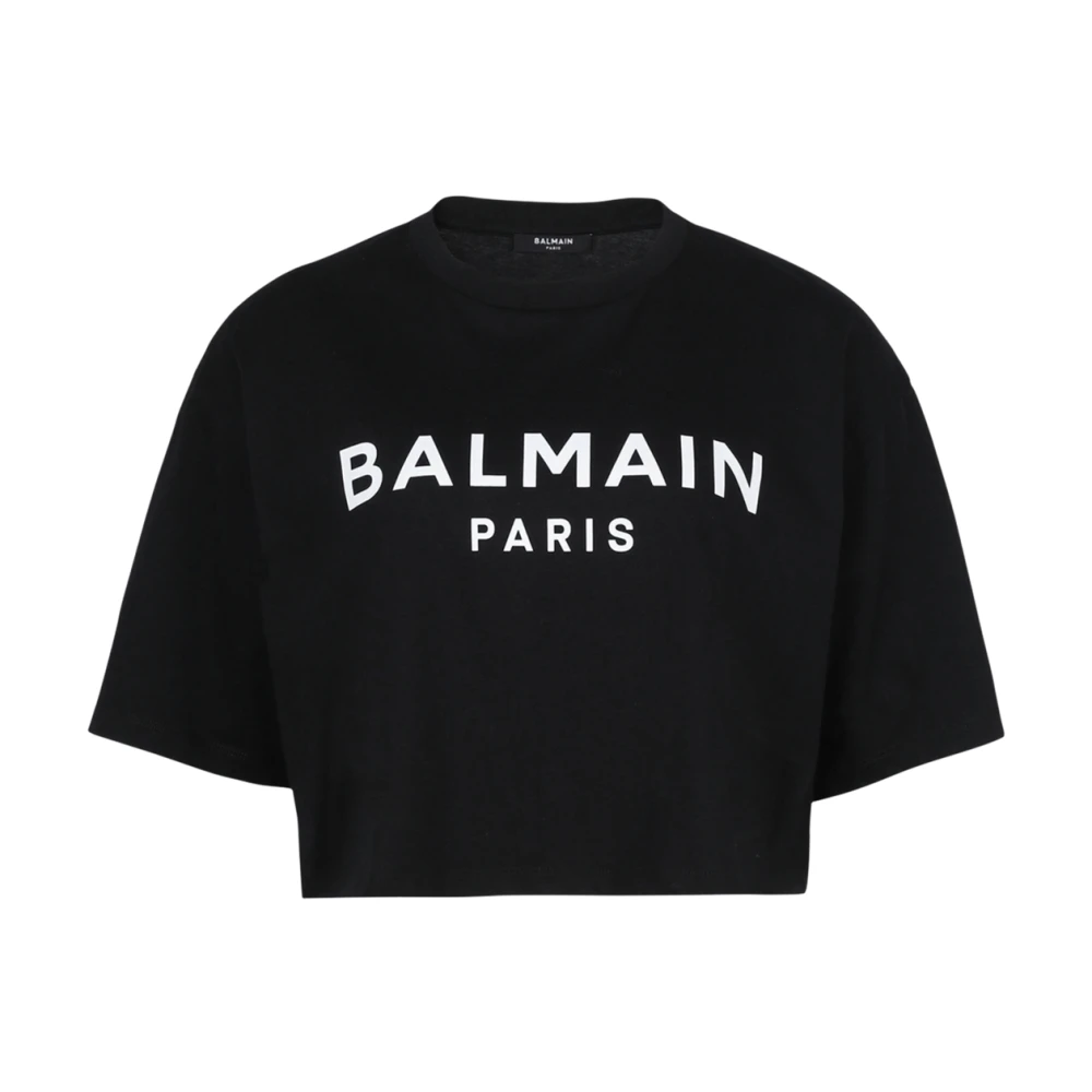 Balmain - Tops > T-Shirts - Black - Balmain - Modalova
