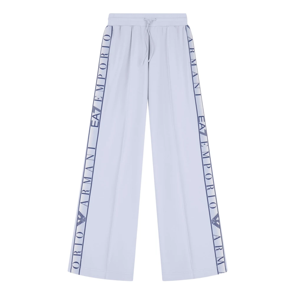 Emporio Armani Ea7 Women's Blue Sweatpants, L, Slim Fit Trousers