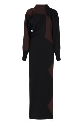 mock-turtleneck-knitted-long-dress