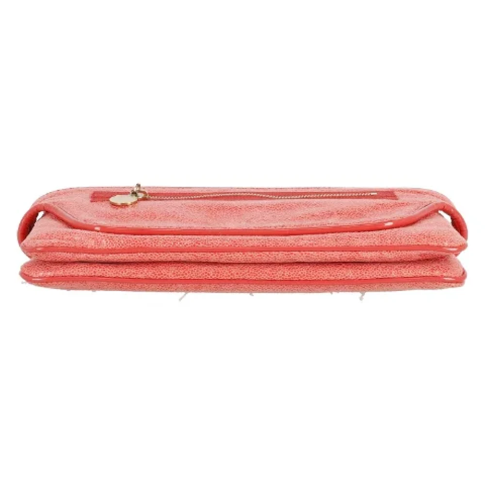 Stella McCartney Pre-owned Leather clutches Red Dames