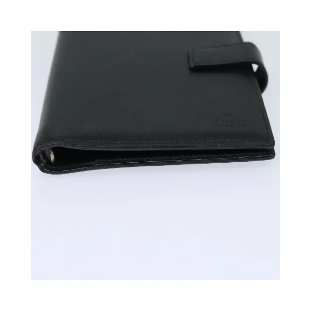 Gucci Vintage Pre-owned Leather home-office Black Dames